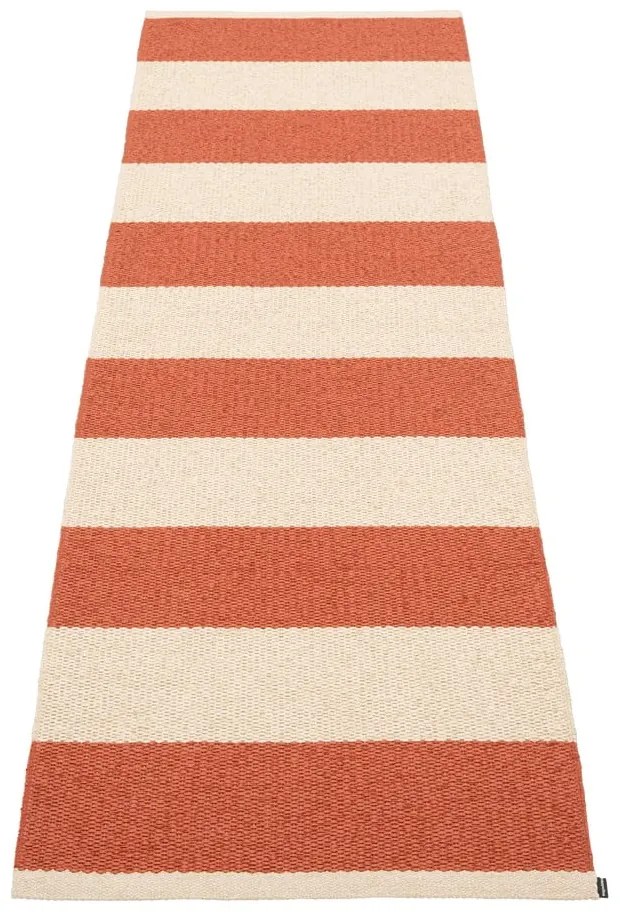 Covor tip traversă pentru interior și exterior cărămiziu/crem 70x225 cm Bob Brick – Pappelina