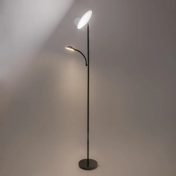 Rabalux 74084 - Lampă de podea LED dimabilă HALINA 23W/230V 3000/4200/6500 neagră