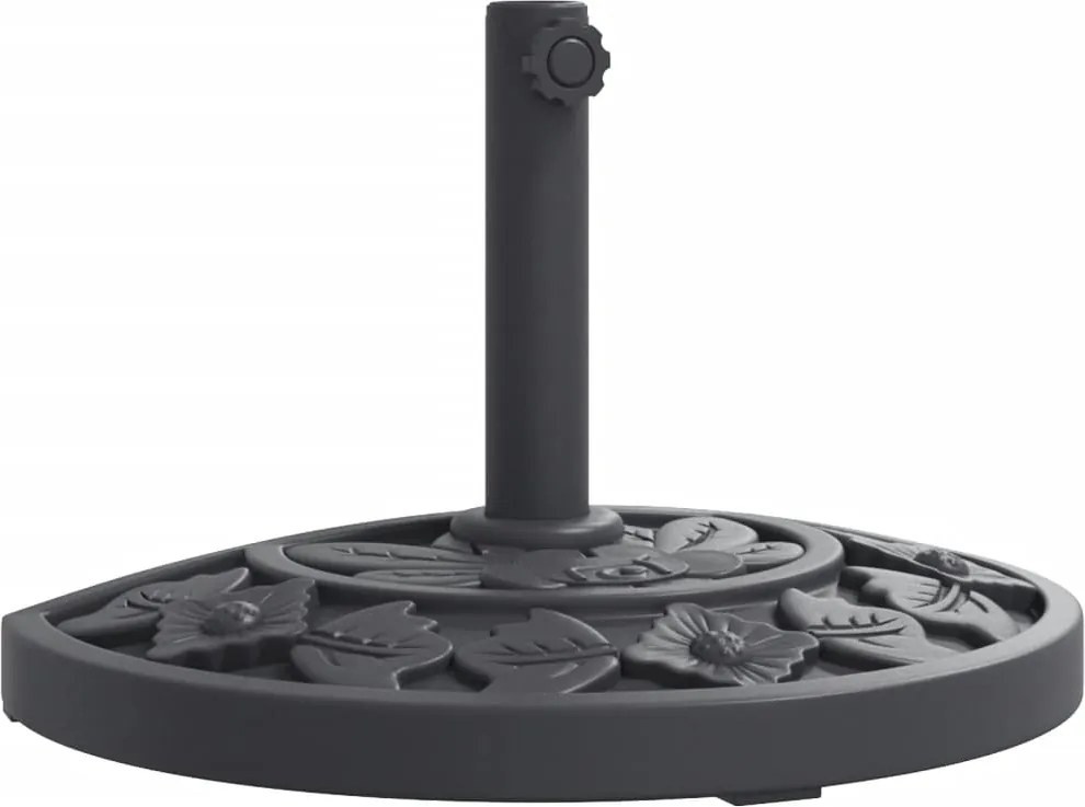 vidaXL Suport umbrelă pentru stâlpi Ø38 / 48 mm, 9 kg, semi-rotunde