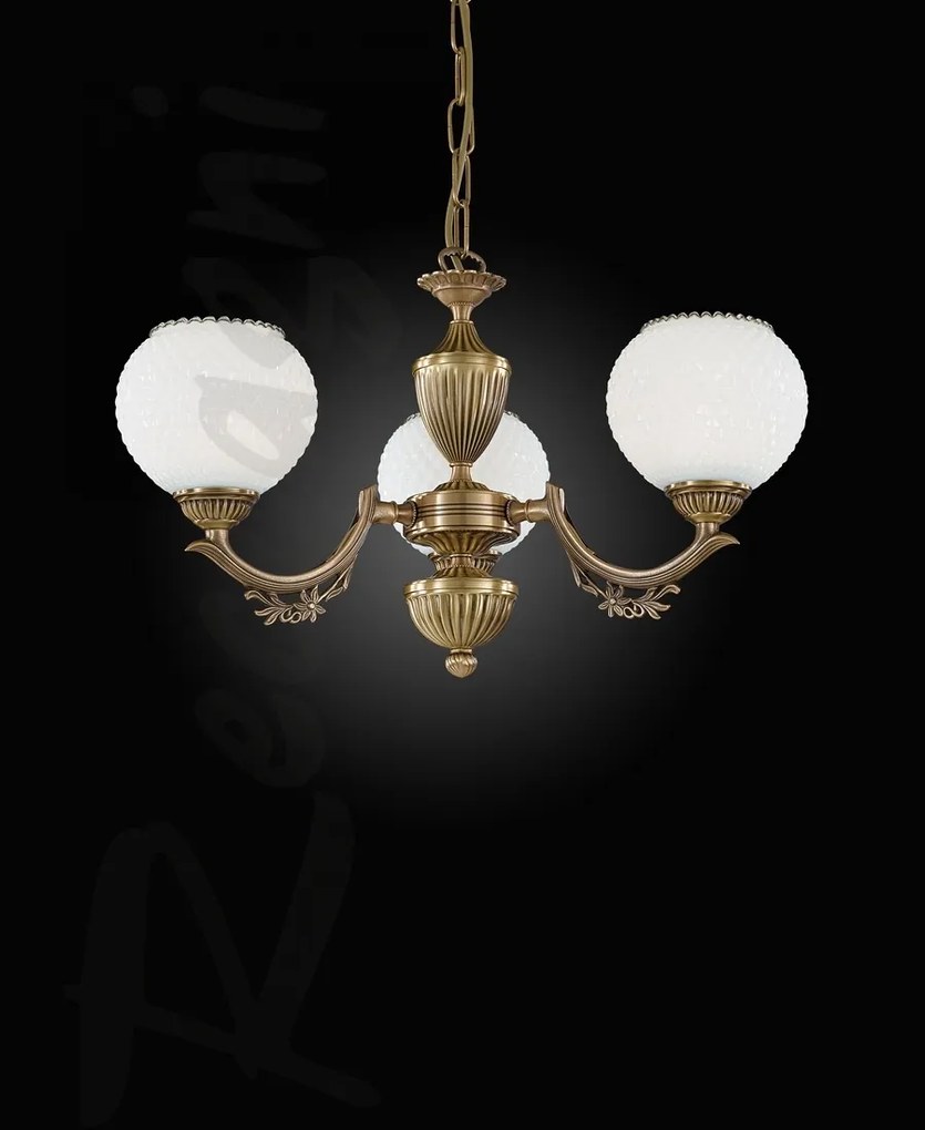 Candelabru din alama cu 3 brate design italian 8650