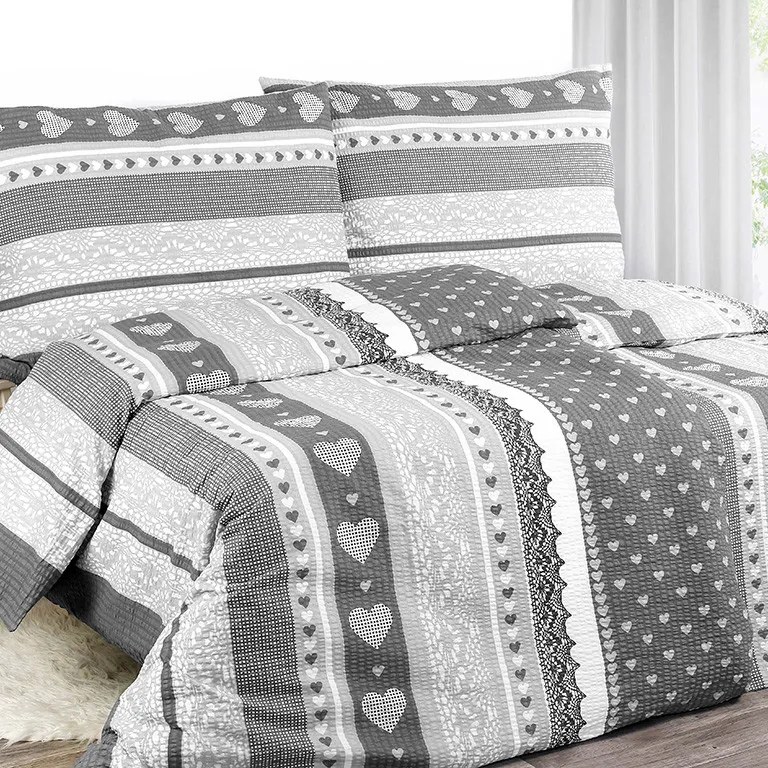 Goldea lenjerie de pat din creponată - model 650 140 x 200 și 70 x 90 cm