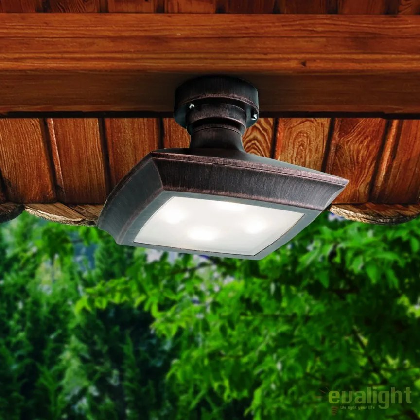 Plafoniera LED iluminat exterior IP65 DAIKO AL 11K/178 schwarz-kupfer OR