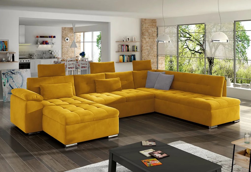 Supermobel Canapea in forma de U PRESTO, 350x101x205, Zetta 291/Zetta 293, dreapta