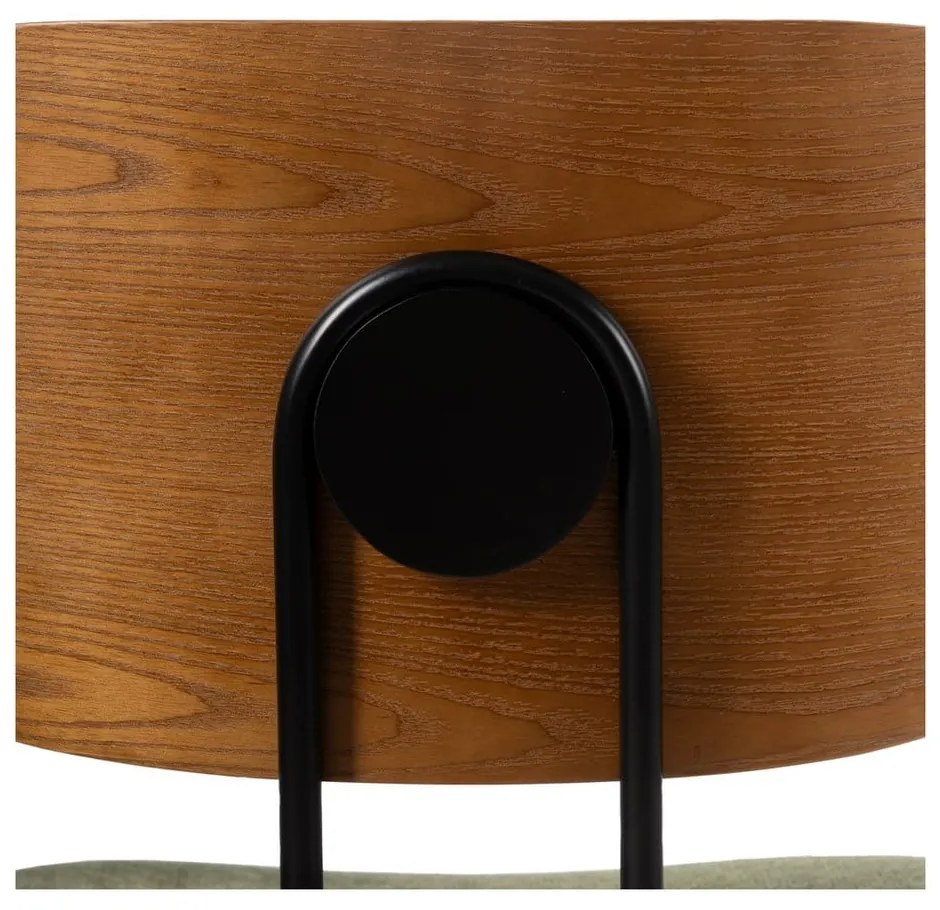 Scaune de dining verde/maro 4 buc. Cleo – Ixia