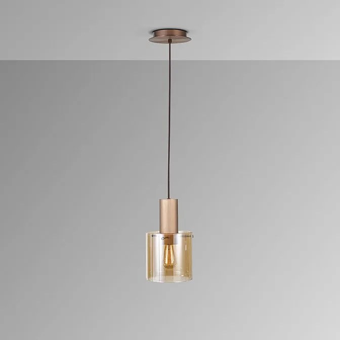 Pendul design modern Venize cupru/ chihlimbar