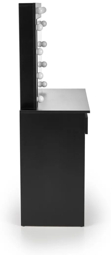 Masuta de toaleta Hollywood negru – H140 cm