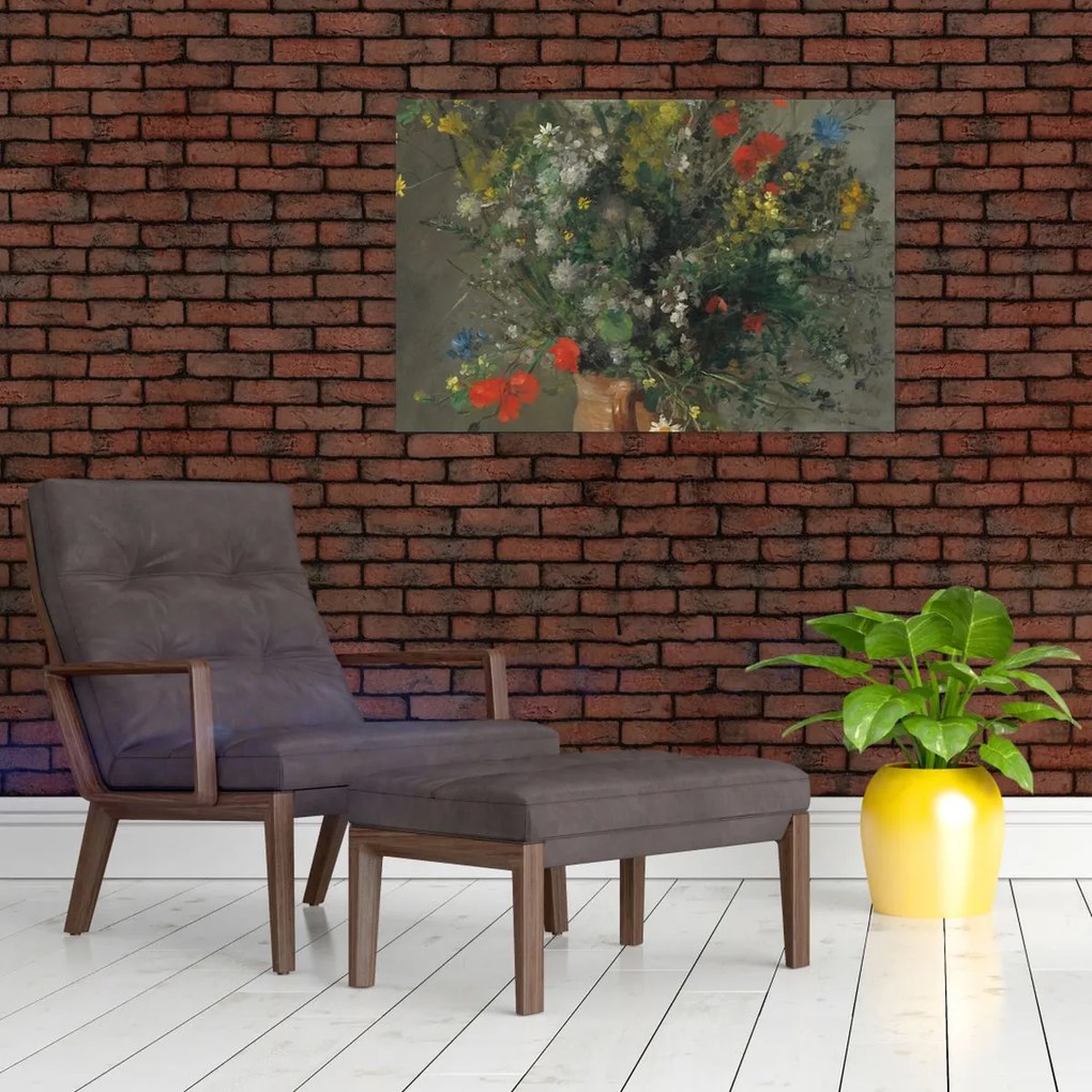 Tablou - Auguste Renoir, Flowers in a Vase, reproducere (90x60 cm)