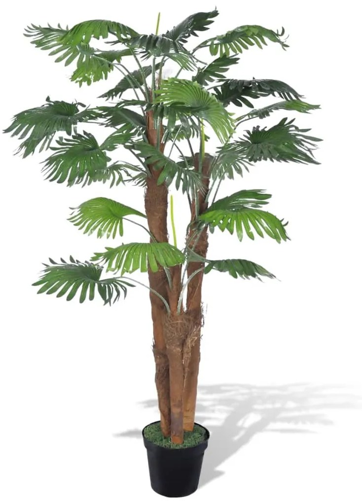 Palmier artificial cu aspect natural si ghiveci 180 cm palmier evantai   180 cm