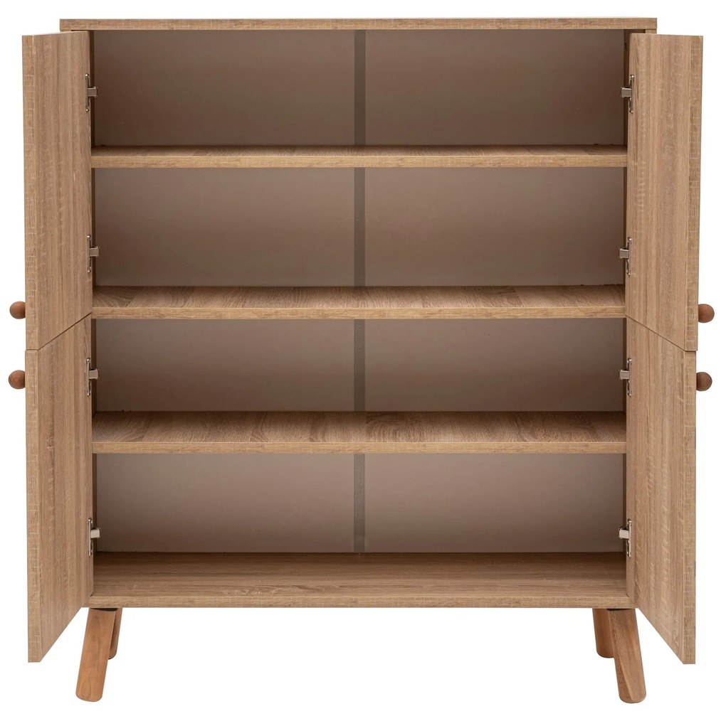 Mobilier pentru hol Maluxe 984 (Stejar sonoma + Piatră). 1089078