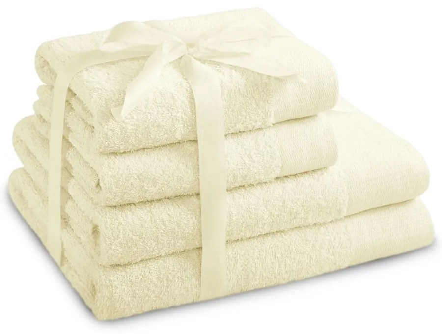 Prosoape de baie crem 4 buc. din bumbac din frotir Amari – Restilo