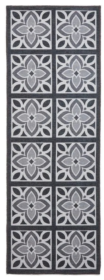 Covor tip traversă gri închis lavabil 76x230 cm Victoria Grey – Think Rugs