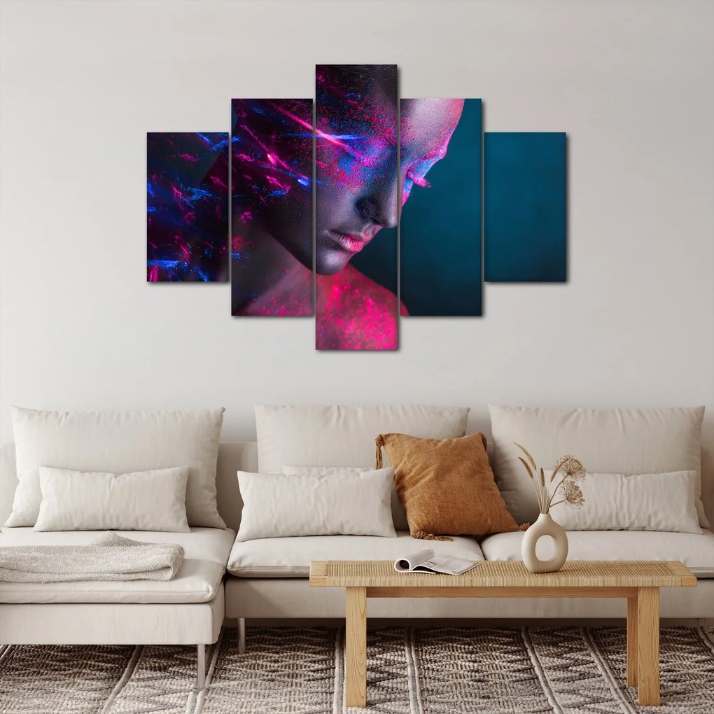 Tablou strălucitor a femeii (150x105 cm)
