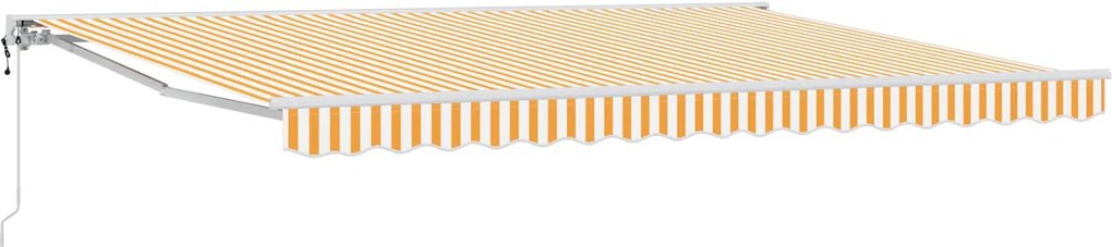 vidaXL Cort electric retractabil Portocaliu 4,5 × 3 m