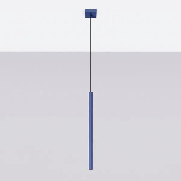 Sollux SL.2125 - Lustră suspendată pe cablu PASTELO 1xG9/8W/230V albastră