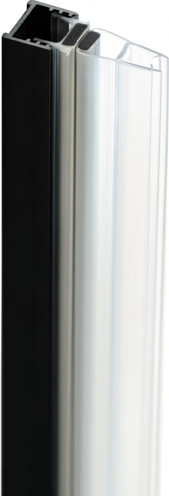 Profil pentru usa cabina de dus, incastrata, negru mat, 195 cm, Sistem Prizma Negru mat