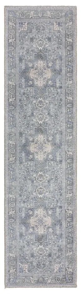 Covor tip traversă verde lavabil din amestec de fibre reciclate 60x230 cm Windsor – Flair Rugs