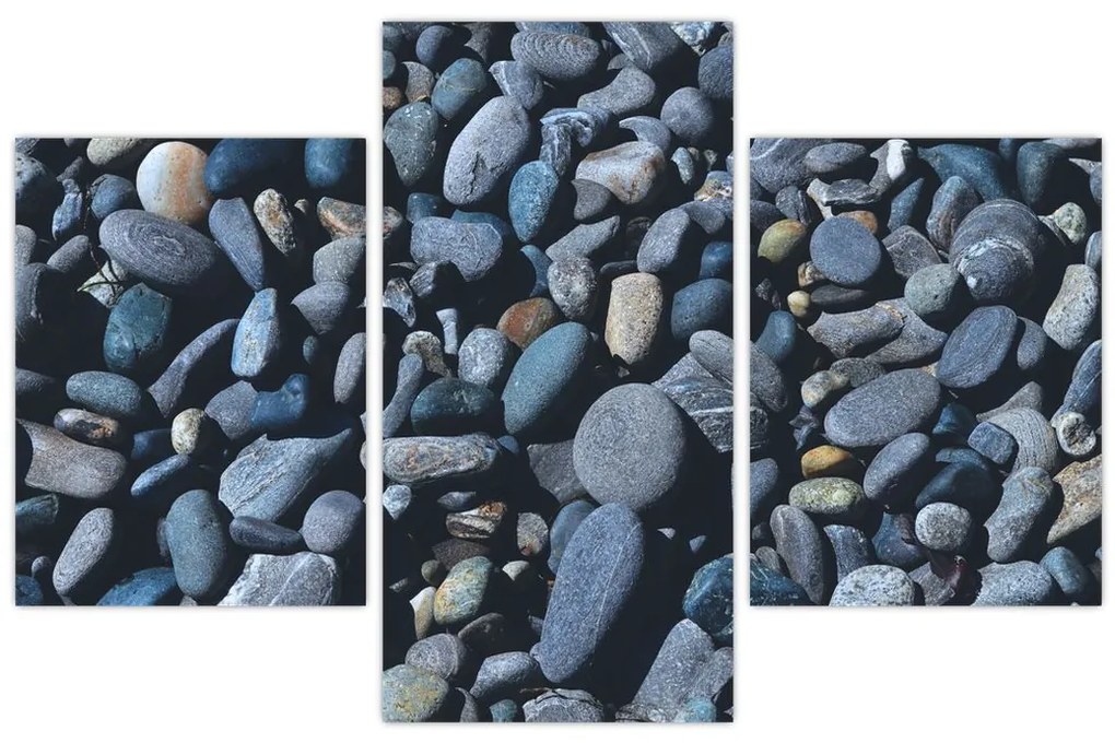 Tabloul cu pietre pe plajă (90x60 cm)