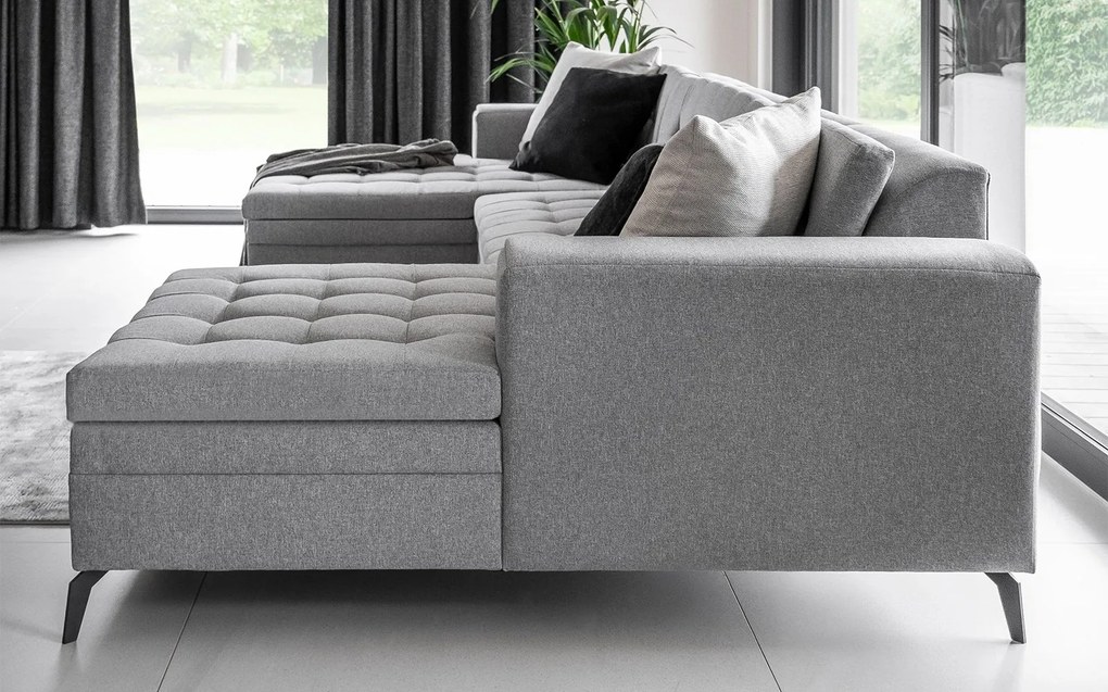 Colțar lemn masiv Formă U Extensibil Verti 350x170cm Personalizabil - Lukso 10