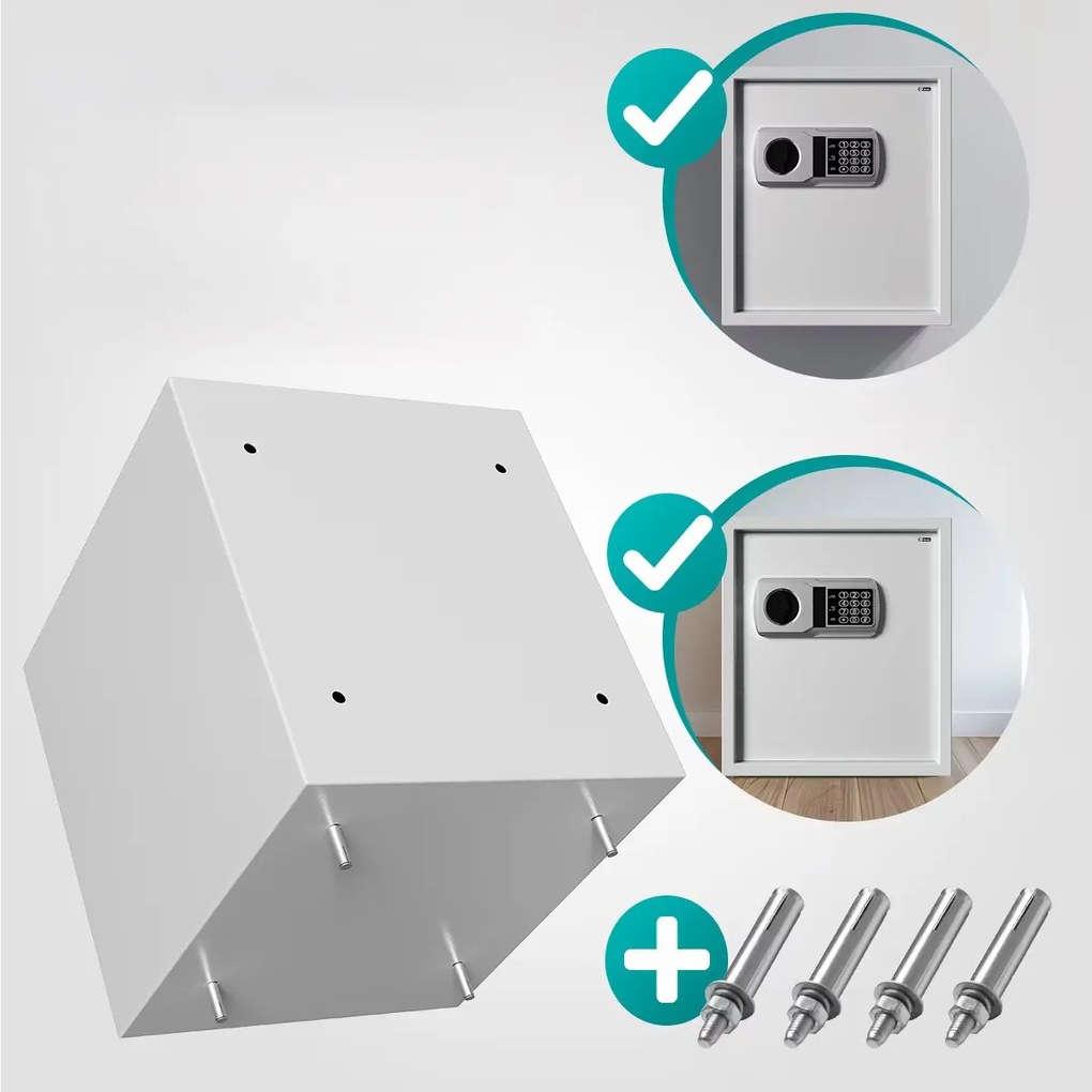 Deuba Seif de securitate Defer Plus - 35x40x40cm - gri