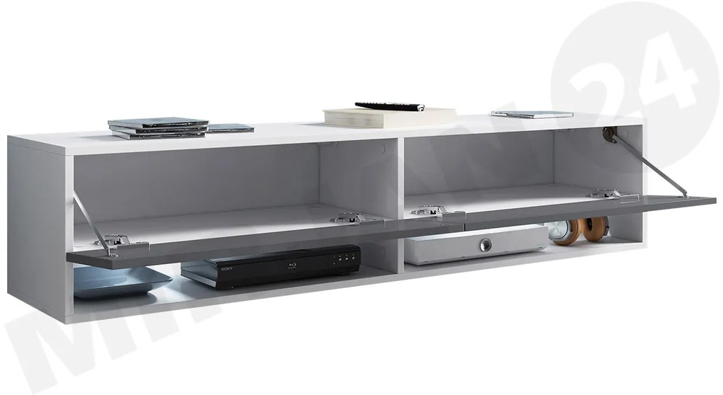 Masă TV/ Dulap Aldesia -140 (stejar wotan) (iluminat LED RGB color). Promo -17%. 1058415