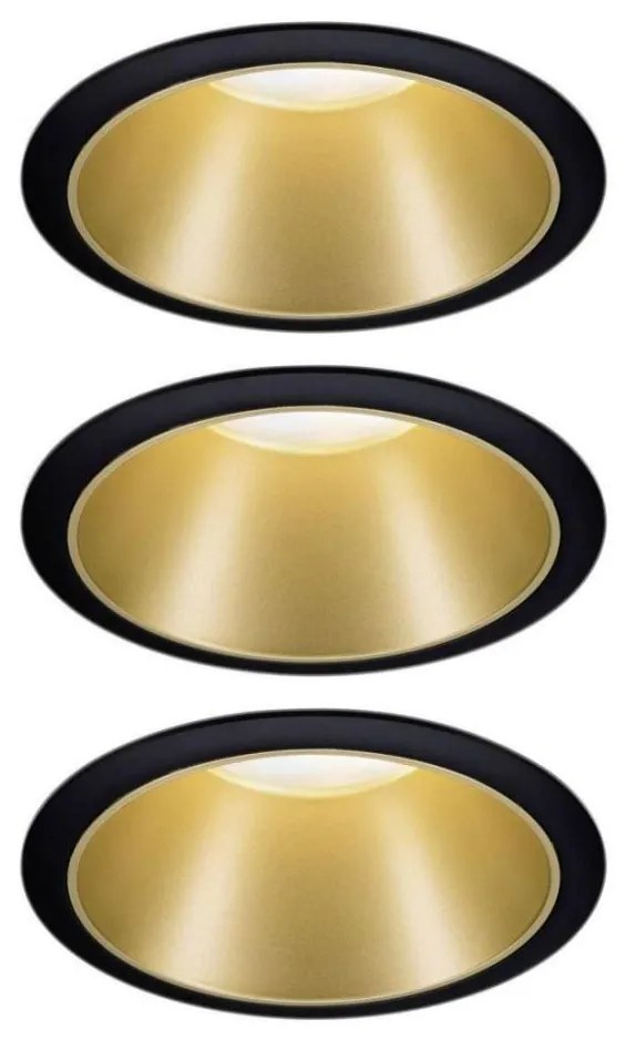 Paulmann 93404 - Set 3x LED 6,5W IP44, luminar baie COLE, dimabil, 230V