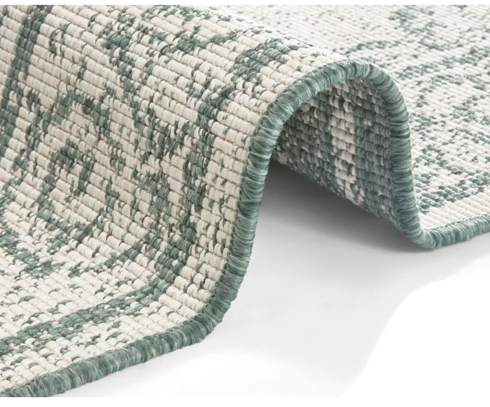 Covor adecvat pentru exterior NORTHRUGS Cebu, 80 x 150 cm, verde-crem