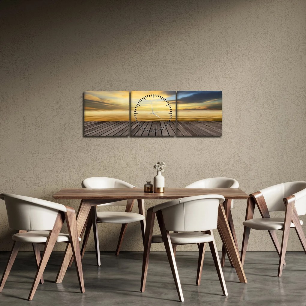 Tablou - Dig cu vedere (cu ceas) (90x30 cm)