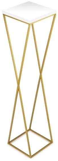 Suport de flori LOFT 100x24 cm auriu/negru