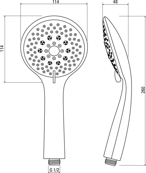 Lobo Pară de duș, 3-funcții Finisaj: Crom NBY_051S
