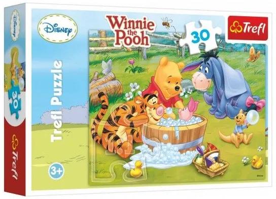 Puzzle Winnie the Pooh Purcelul face baie 27x20cm