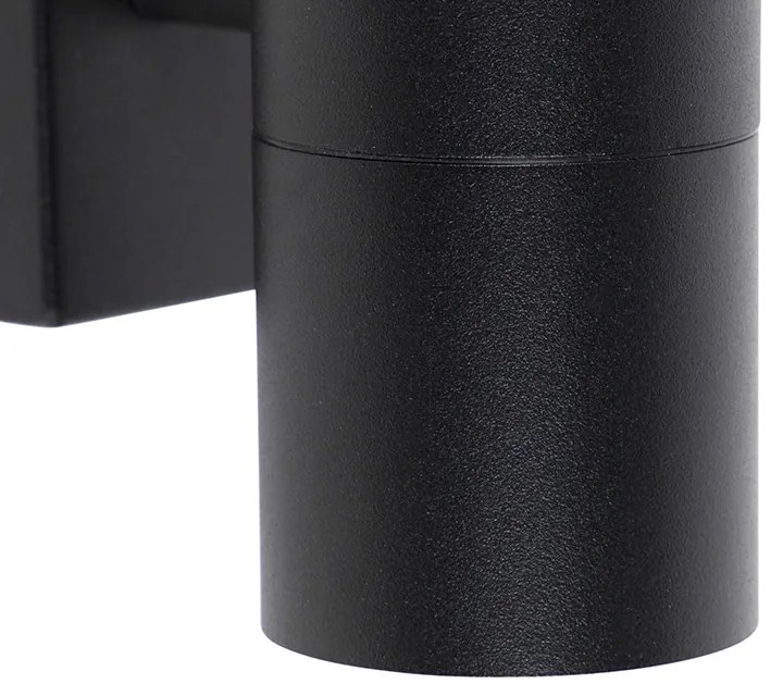 Lampă de perete inteligentă de exterior neagră, incl. WiFi GU10 IP44 - Solo