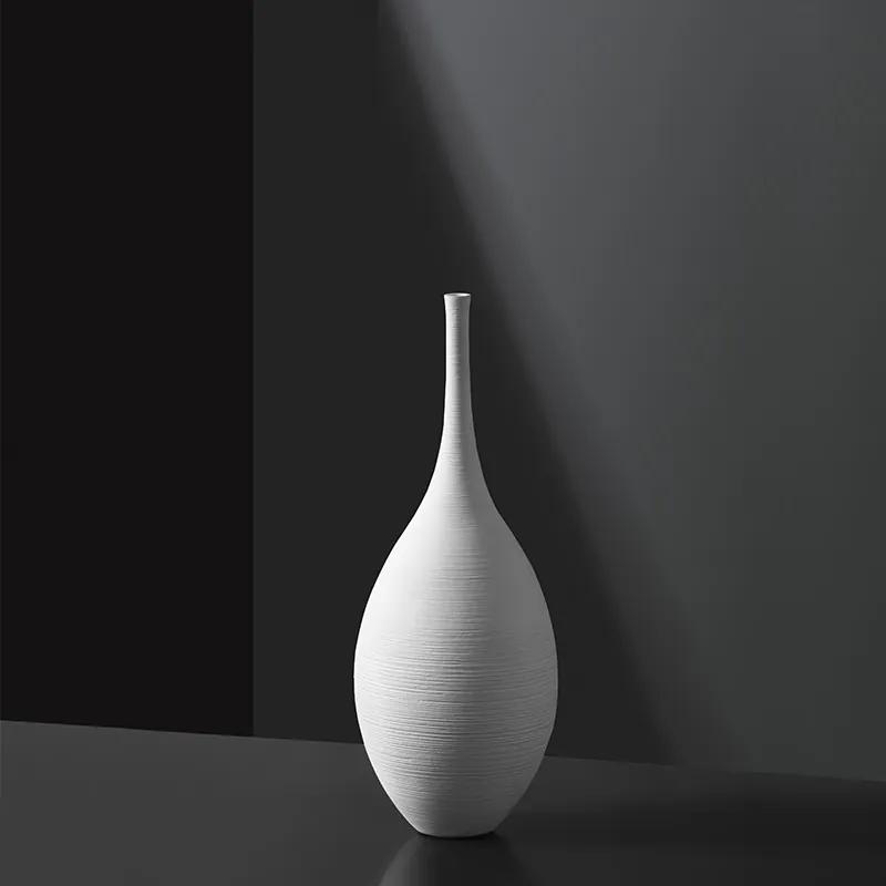 Vaza alba ceramica, 25cm