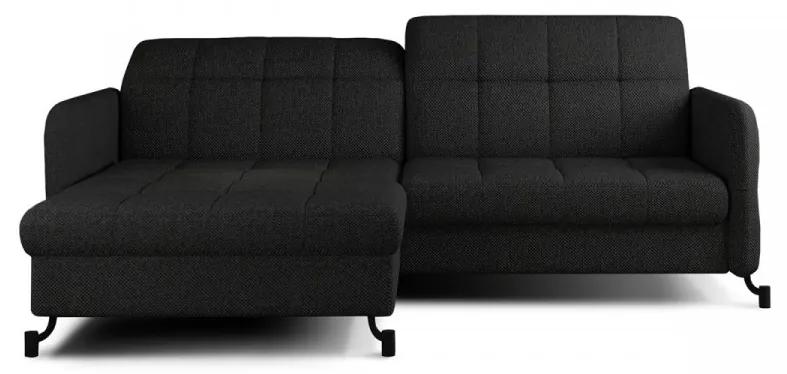 Canapea extensibila cu spatiu pentru depozitare, 225x105x160 cm, Lorelle L01, Eltap (Culoare: Negru / Inari 100)