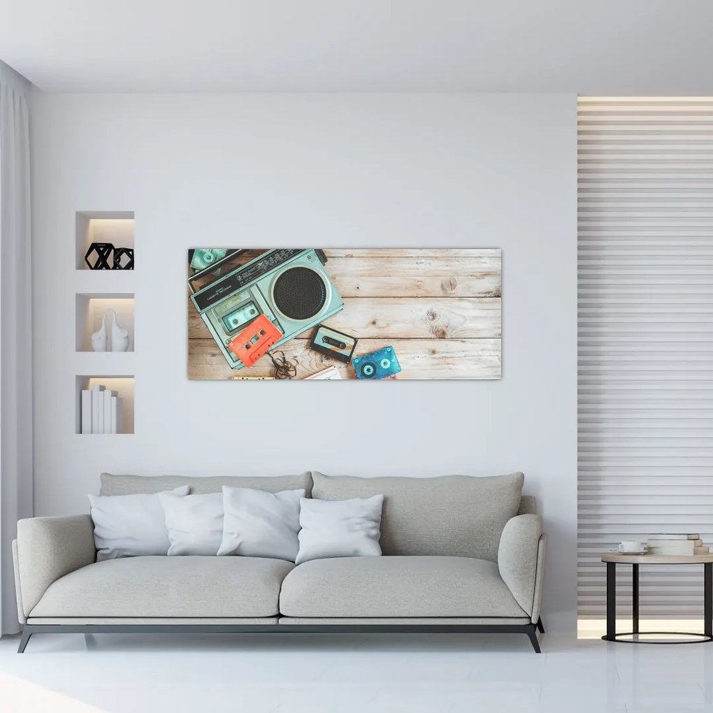 Tablou - Radio retro (120x50 cm)