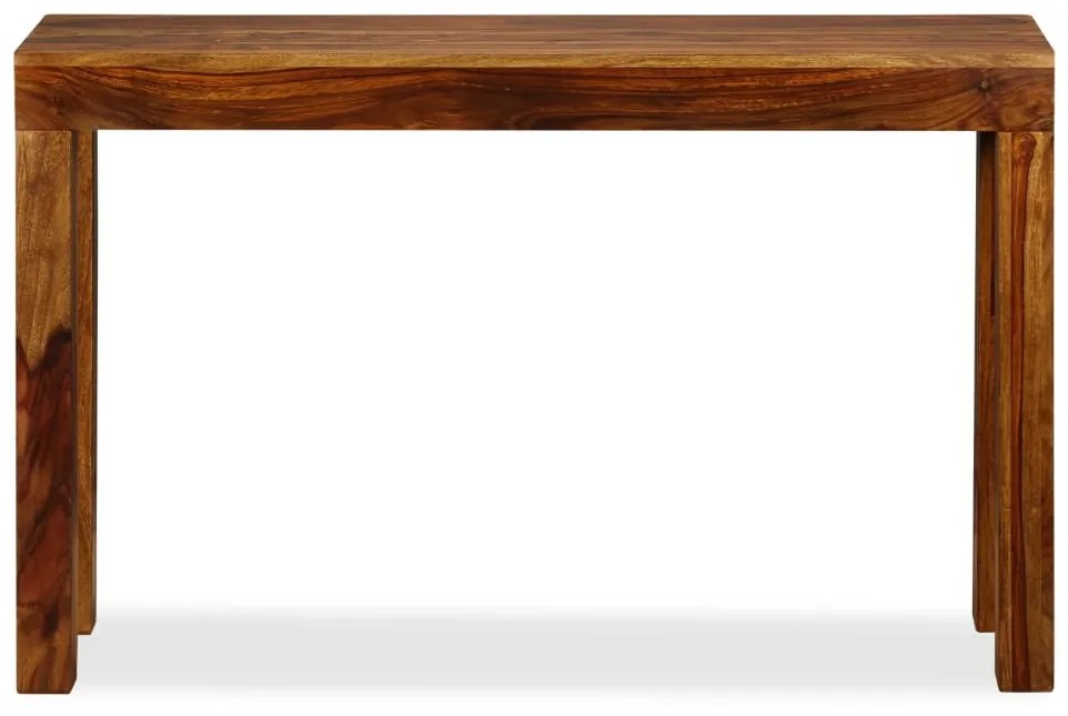 243949 vidaXL Masa consolă din lemn masiv de sheesham, 120 x 35 x 75 cm