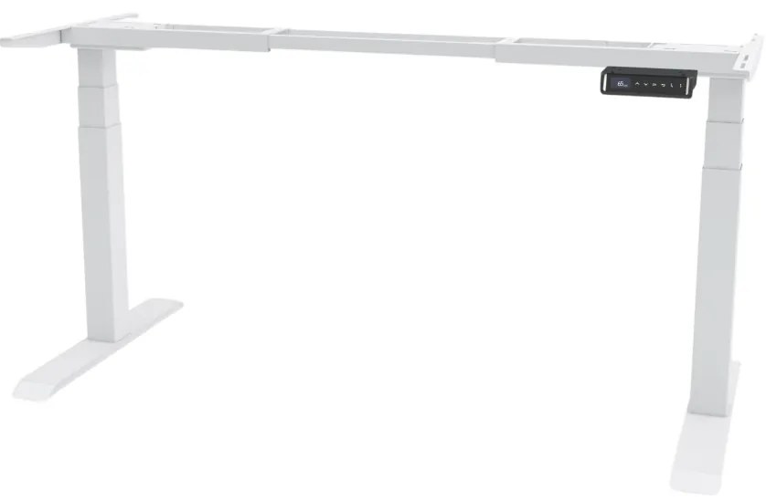 TerrA8 Pro - cadru de birou reglabil 3 trepte de inaltime, H 64-129, 2 motoare, senzor de coliziune (Culoare profil: Alb)