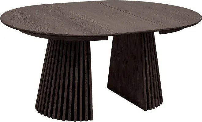 Masa rotunda extensibila Valhalla Wood 120-200cm, stejar inchis