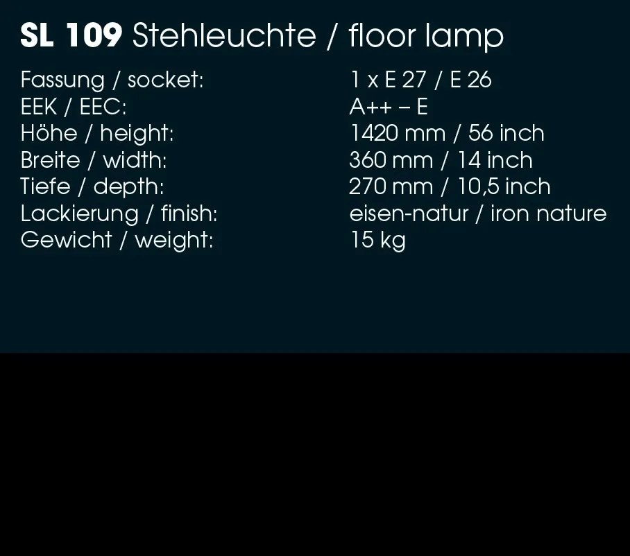Lampa de podea din fier forjat design manechin SL 109