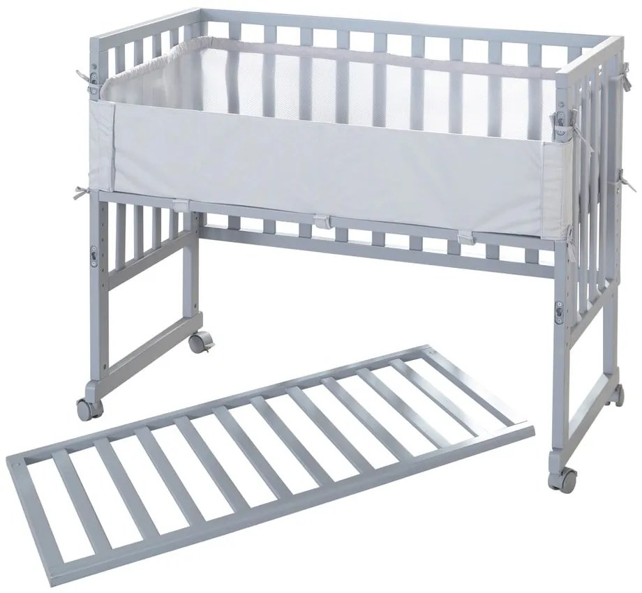 Pătuț gri 90x45 cm – Roba