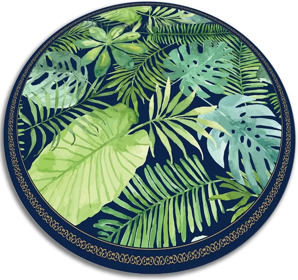 Covor de vinil frunze tropicale