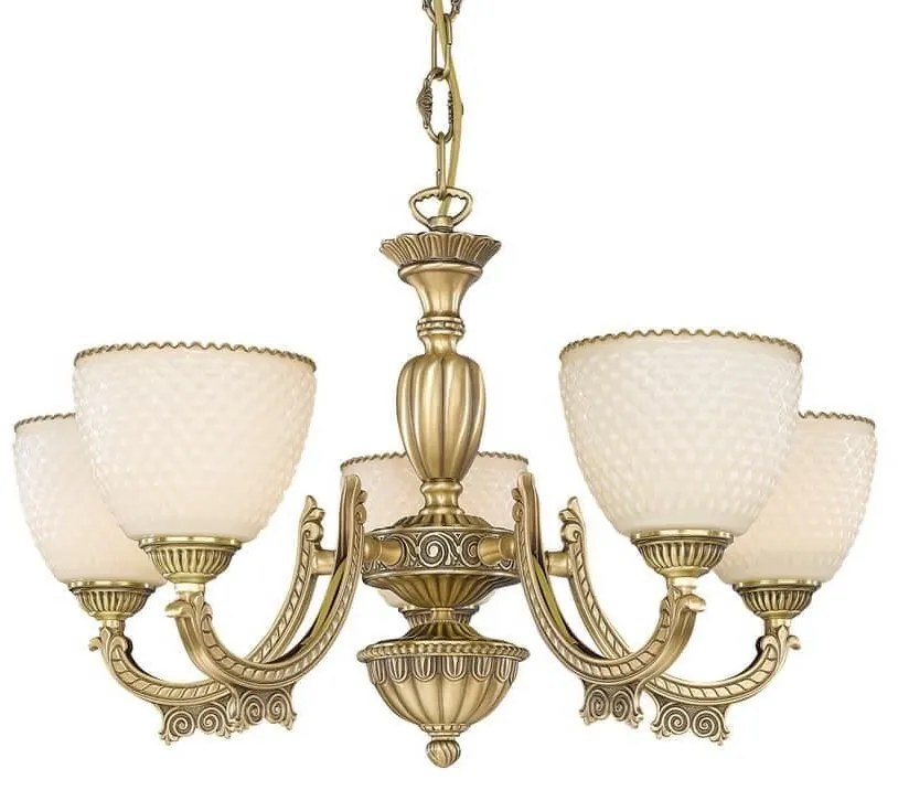 Candelabru din alama cu 5 brate design italian 7055
