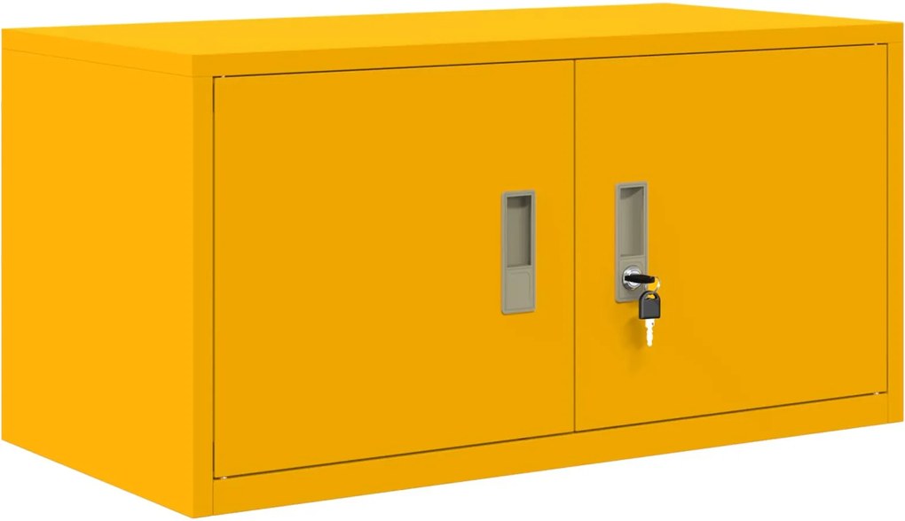 vidaXL Dulap de depozitare Galben muștar 80 x 40 x 40 cm Oțel