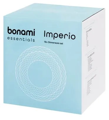 Set 12 farfurii de porțelan Bonami Essentials Imperio, alb