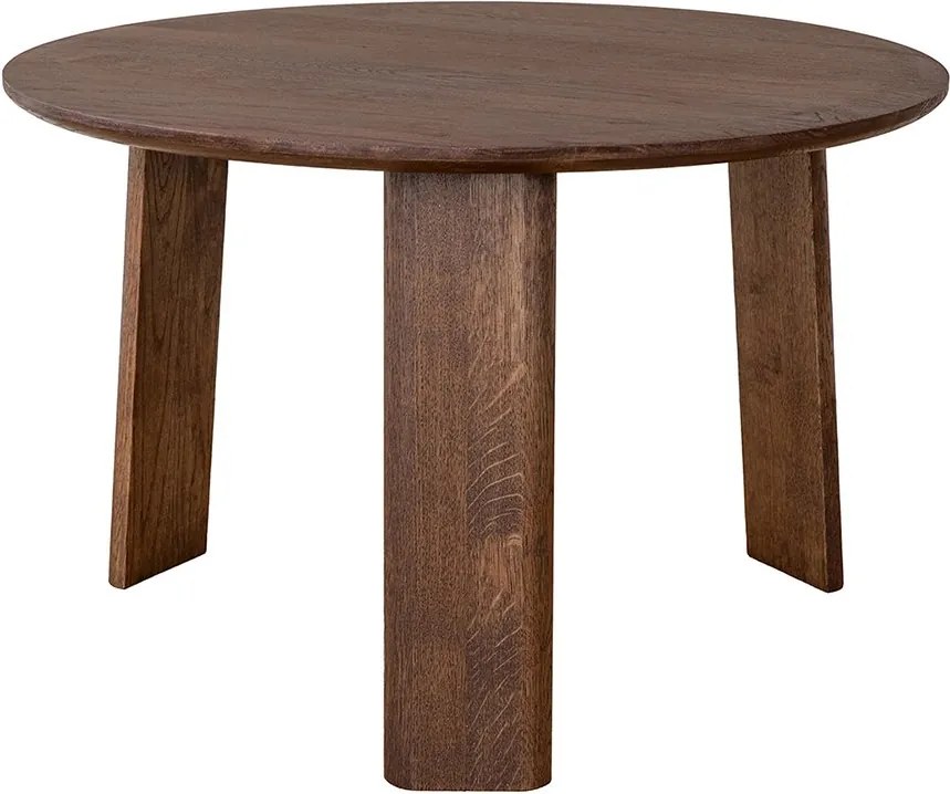 Măsuță lemn masiv nuc rotundă Monte finisaj Ø61×39 cm