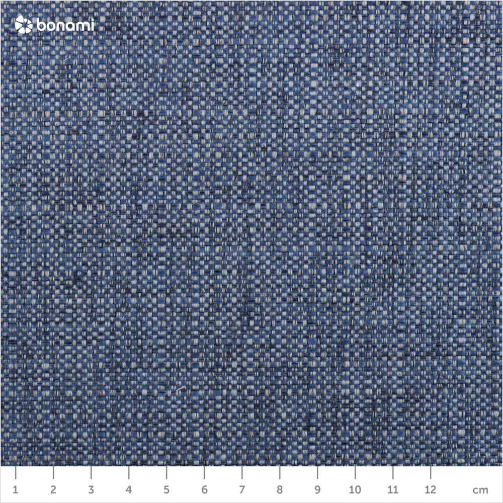 Pat matrimonial albastru închis tapițat cu spațiu de depozitare cu somieră 180x200 cm Elizabeth – Micadoni