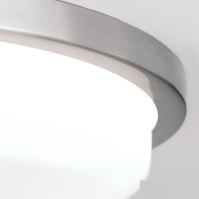 Plafoniera LED moderna LEROX 30cm crom satin