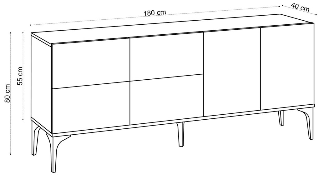 Dulap Aliex 10 (stejar zafir). 1089213