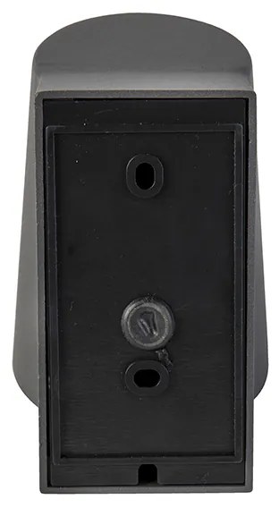 Lampă modernă de exterior antracit cu LED inclus cu senzor crepuscular - Uma