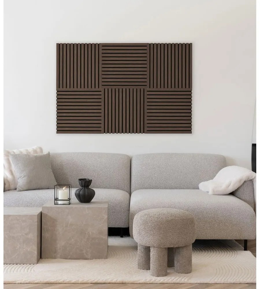 Panouri acustice 2 buc. 52x52 cm Walnut – House Nordic