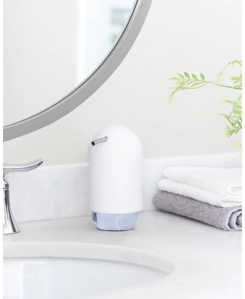 Dozator de săpun lichid alb din plastic 230 ml Touch – Umbra